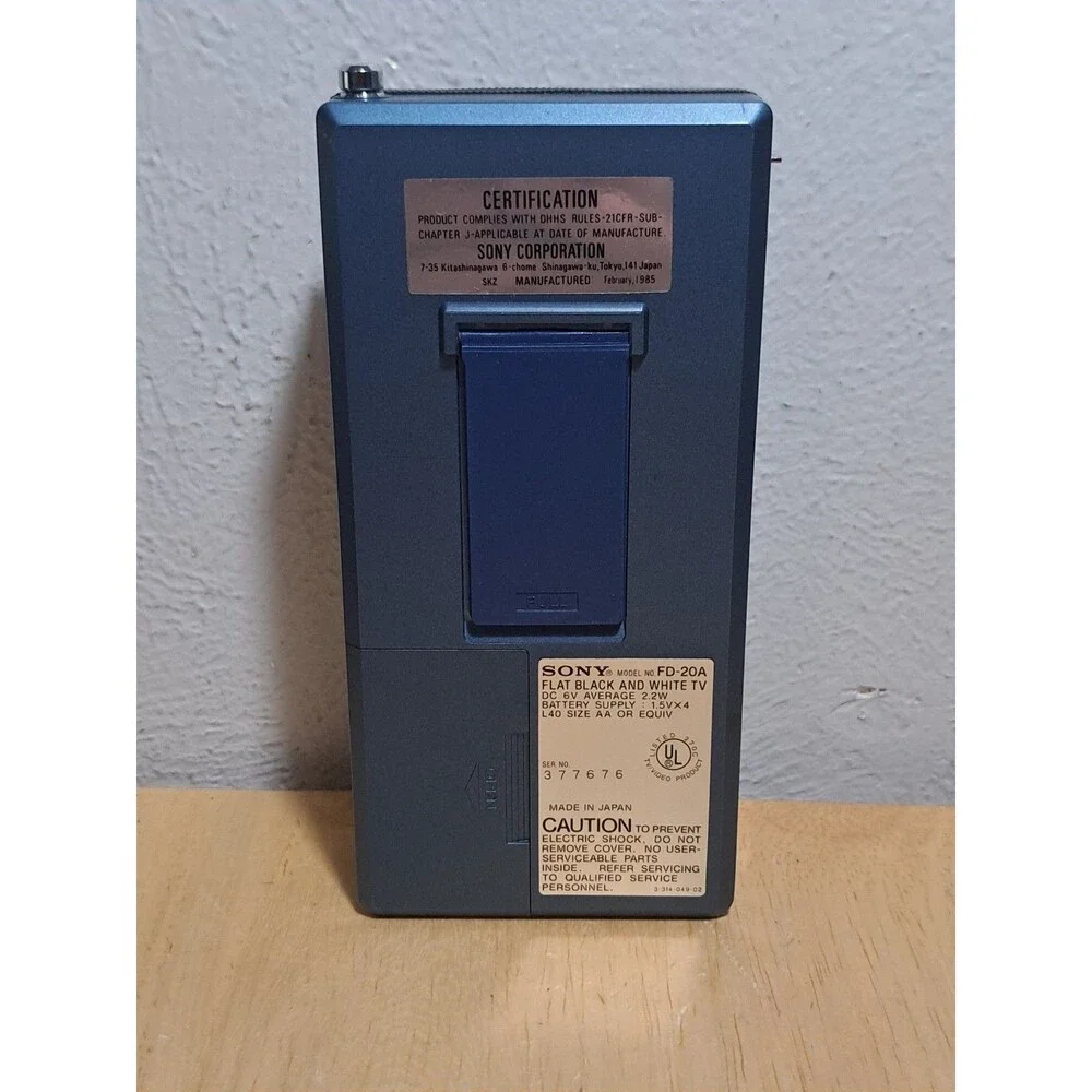 Sony Watchman FD-20A & Case PARTS ONLY